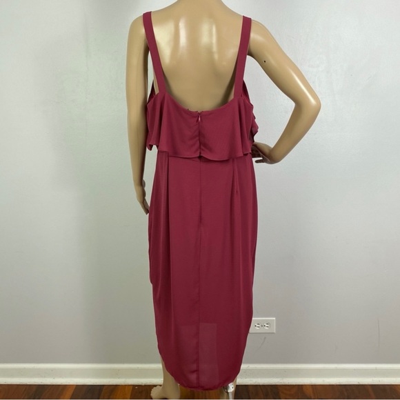NEW COOPER ST. RUFFLE MIDI DRESS - Picture 7 of 9